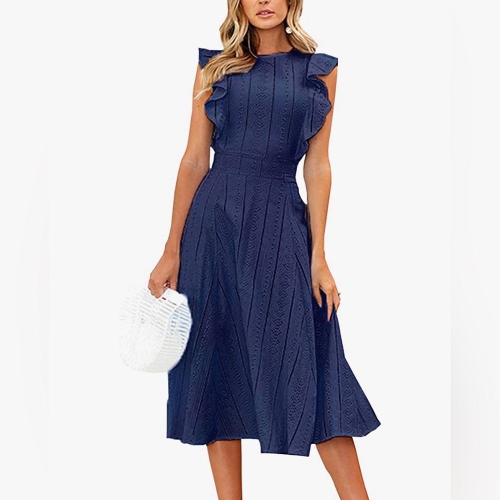 NWT Ecowish ruffle cap sleeve summer dress